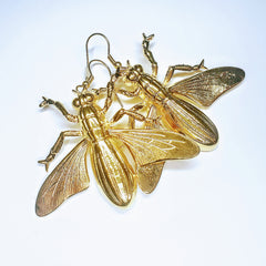 Gold Fireflies - Earrings