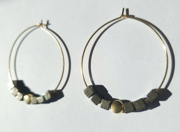 Cubed Pyrite Hoops