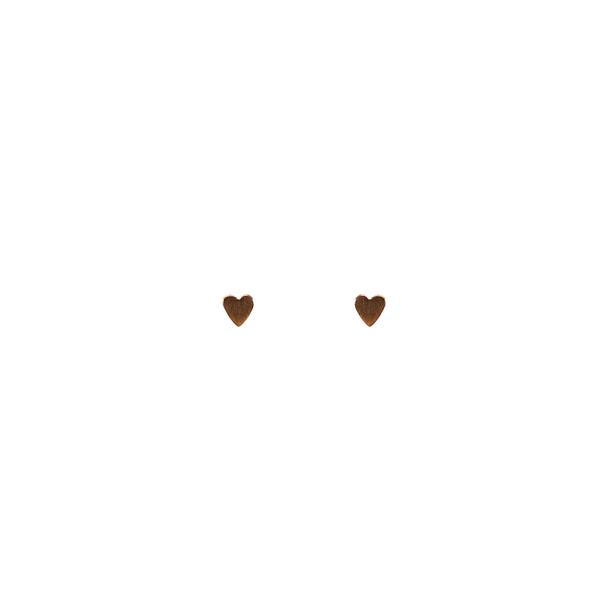 Couer Earrings with 24K Rose Gold Vermeil