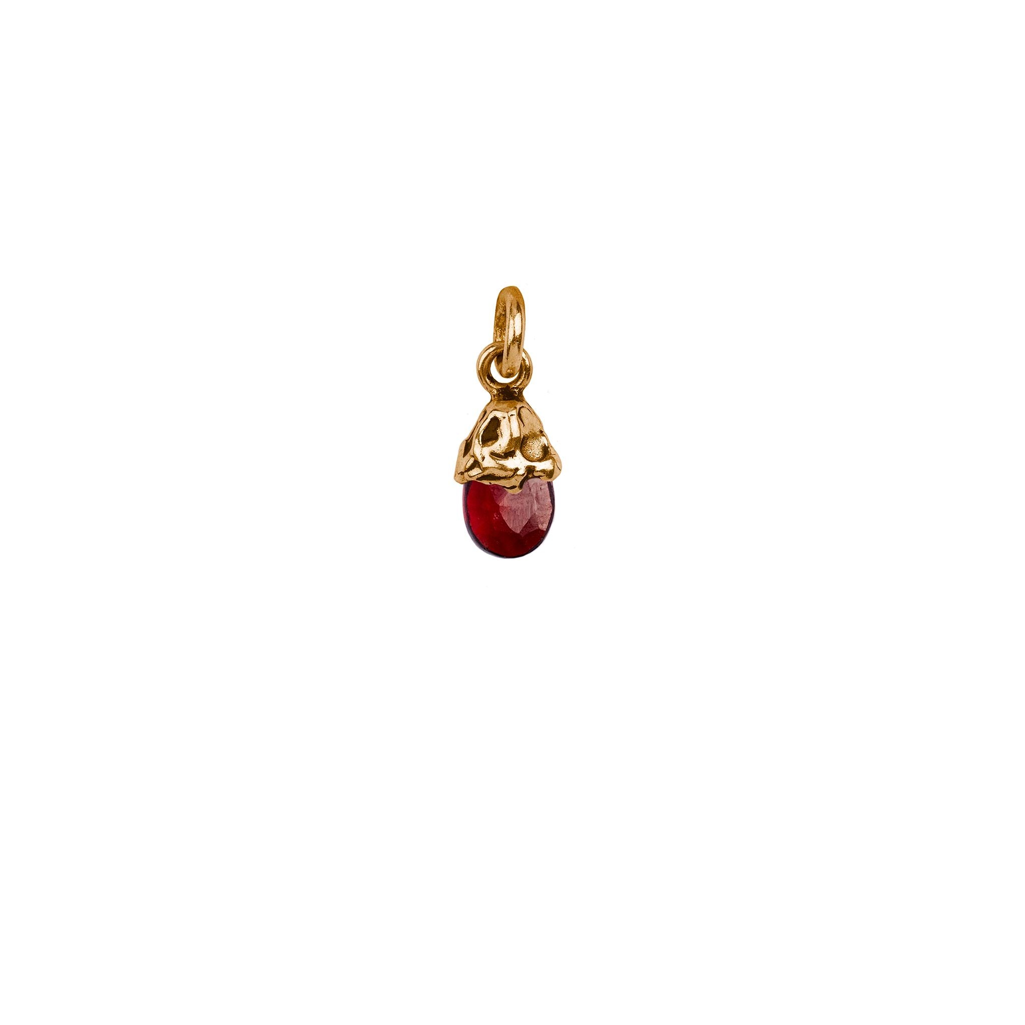 Clarity Garnet Capped Attraction Charm