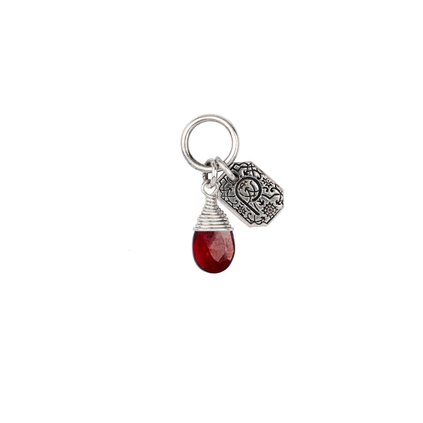 Clarity Garnet Signature Attraction Charm