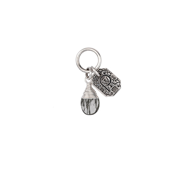 Protection Tourmalated Quartz Signature Attraction Charm