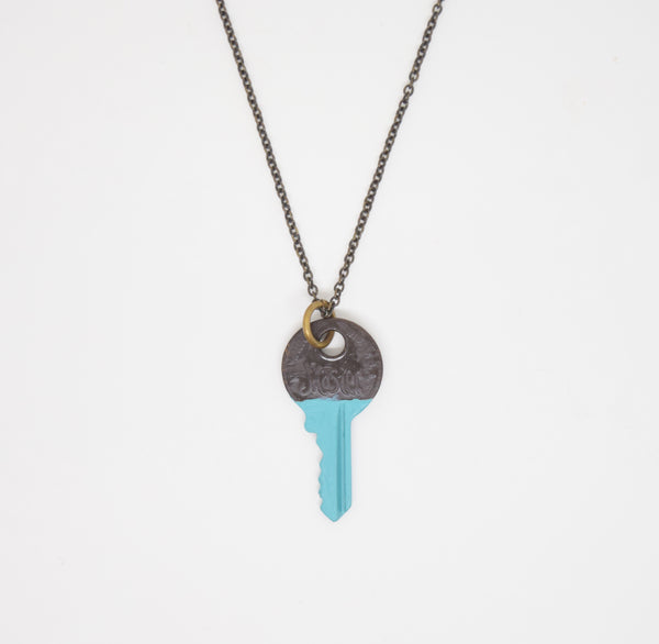 Turquoise Dipped Master Key Necklace