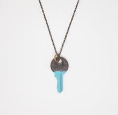 Turquoise Dipped Master Key Necklace