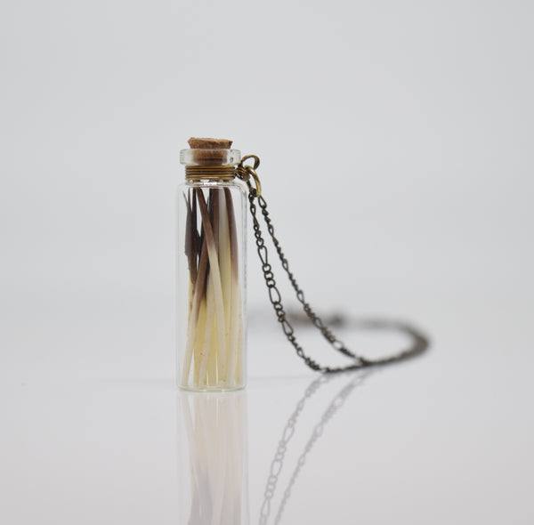 Bottled Quill Necklace