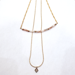 Double Layered Crystal Necklace