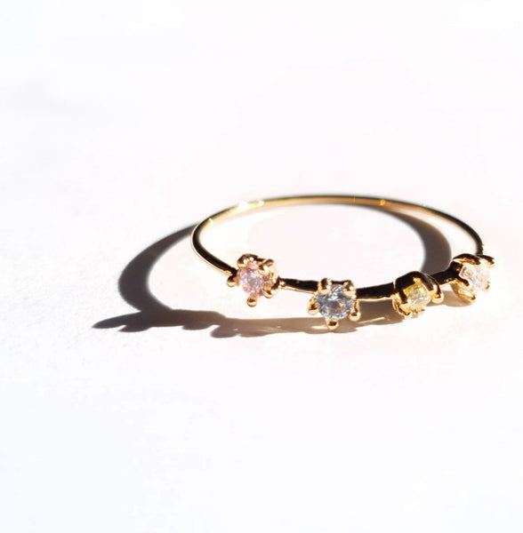 Dainty Crystal Ring