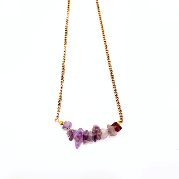 Semi Precious Wire Necklace