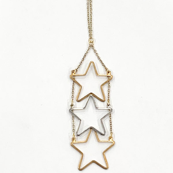 Triple Stars Necklace