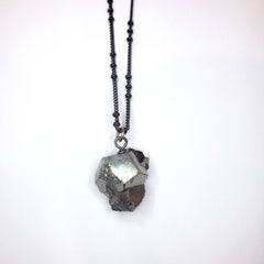 Pyrite Chunk Necklace