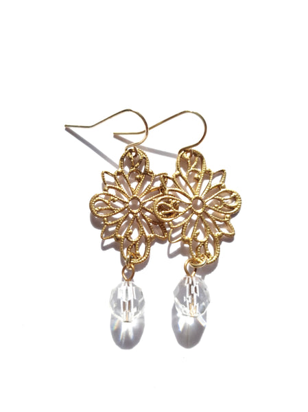 Flower Drop Earrings