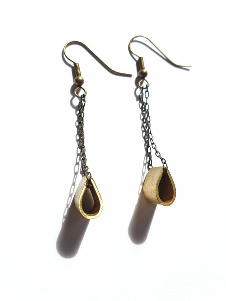 Brass Pinch Earrings