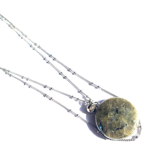 Double Choker with Labradorite