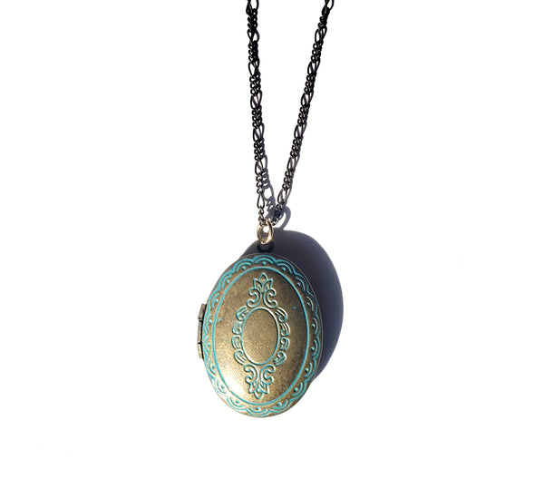 Bronze & Blue Locket