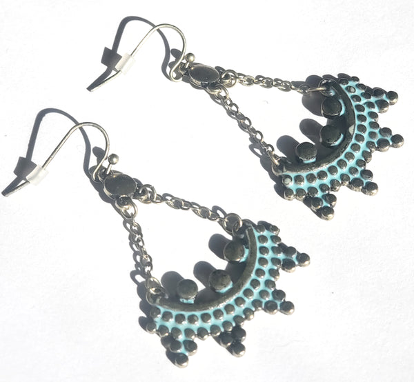 Sky Blue Dangle Earrings