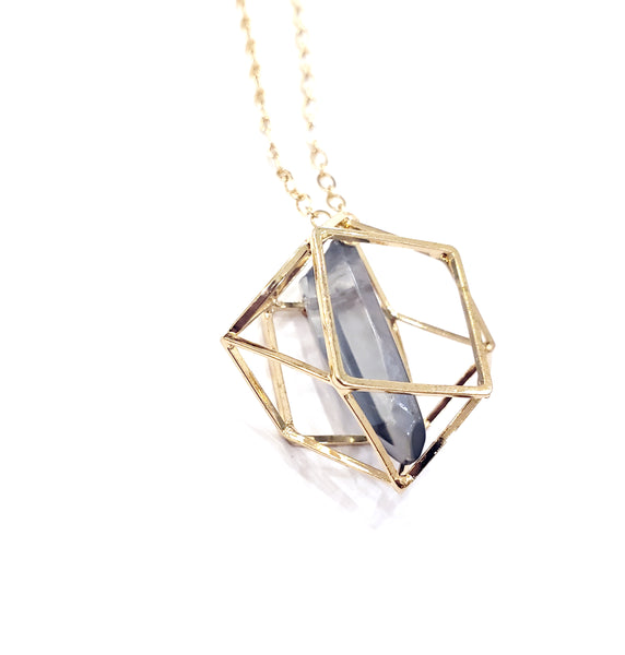 Caged Aura Quartz