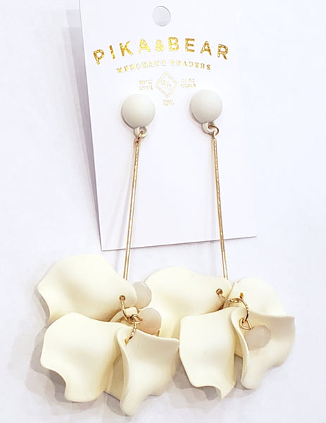 Hanging Peony Earrings