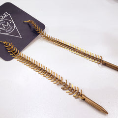 LUXX Gold Spike Drop Earrings