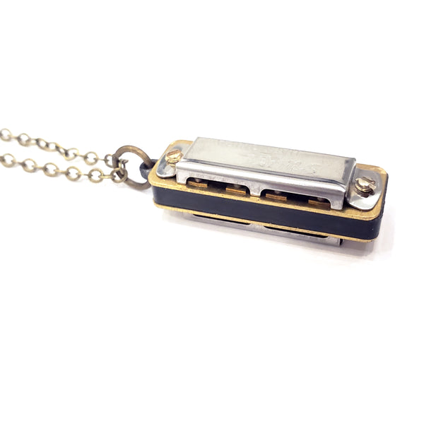 Little Authentic Swan Harmonica Necklace