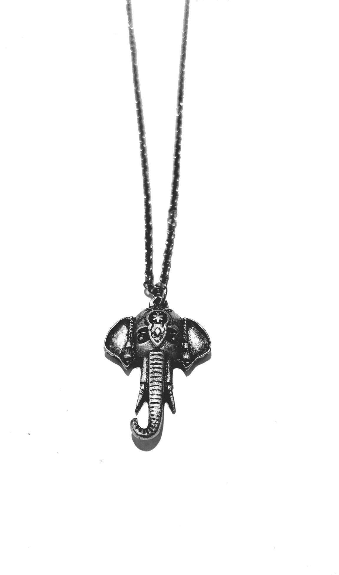 Detailed Elephant Head Necklace