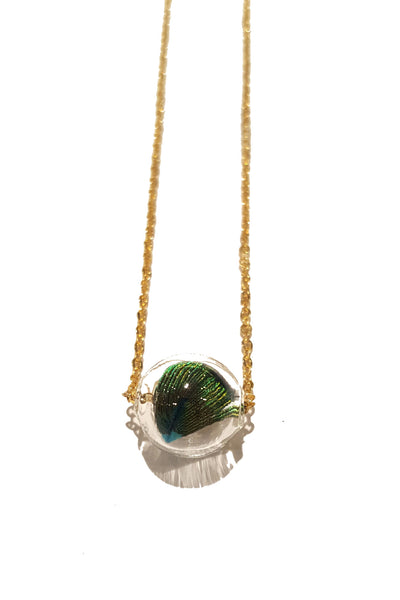Feather Orb Necklace