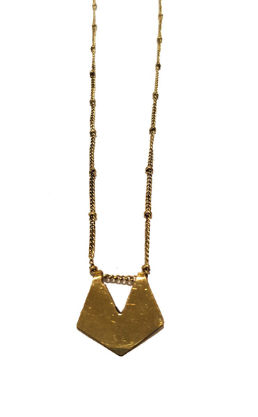 Minimalist Brass Necklace