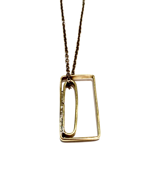 Abstract Lines Necklace