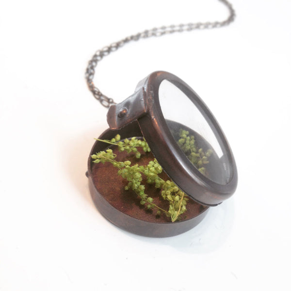 Pillbox Pendant Necklace